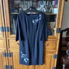 COUP DE CHANCE 紺色 ワンピース