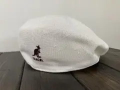 KANGOL ホワイト メッシュハンチング　ビンテージ　ユナイテッドキングダム製