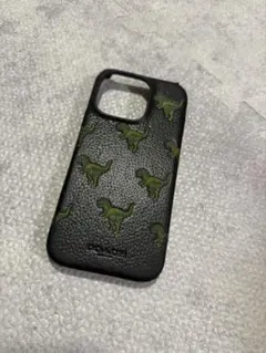 COACH コーチ iPhone 14 Pro ケース レザー 恐竜 Rexy - メルカリ