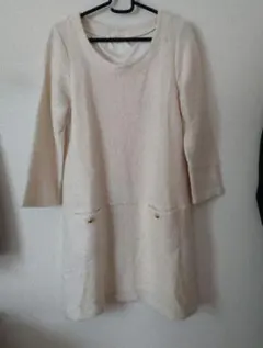 ロペピクニック アイボリー 長袖ワンピース