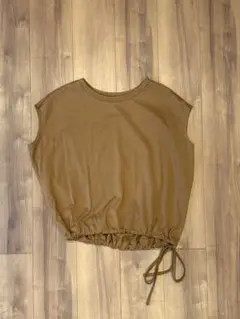 BARNEYS NEW YORKブラウン ドローストリング Tシャツ