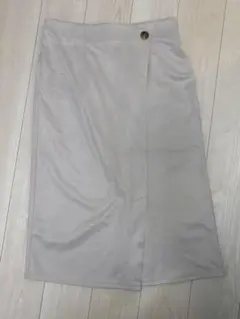 しまむら 大きいサイズ タイト スカート ベージュ ホワイト 4L