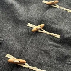 Dark Gray Duffle Coat with Hood