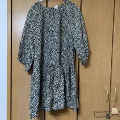 H&M 花柄　ミニワンピース　チュニック