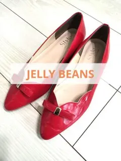 JELLY BEANS スカラップリボンパンプス レッドのサムネイル