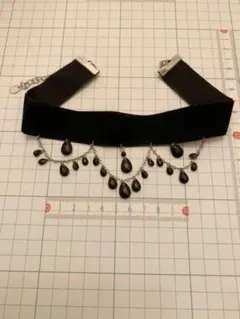 ベルベットリボン　黒チョーカー