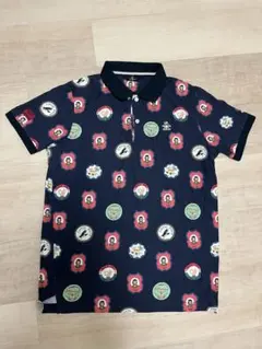 Munsingwear ポロシャツ ネイビー 総柄 Mサイズのサムネイル