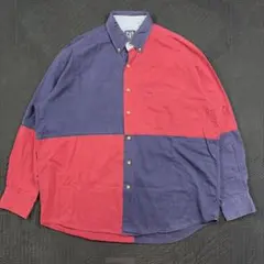 90s old gap crazy pattern BD shirt 紺タグ　M