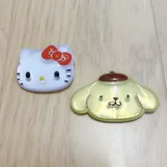サンリオ　ぷっくりったいバッジ　２個セット
