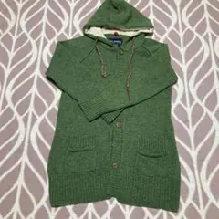 CUBE SUGAR フード付きカーディガン グリーン xmas値下げ