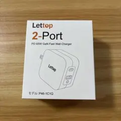 Lettop 2-Port 65W GaN充電器