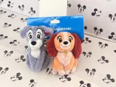 ディズニーリゾート　わんわん物語　レディ　トランプ　ぬいぐるみチャーム
