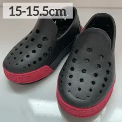 ビーチサンダル キッズ 15 15.5 ブラック マリンシューズ サンダル