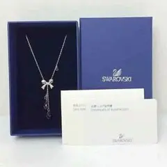 SWAROVSKI スワロフスキー リボン ネックレス