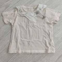 ダンボ 襟つき 80サイズ 半袖 カットソー アイボリー コトリ ディズニー