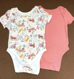 Primark アニマル　花柄　ロンパース2枚セット