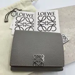 ！極美品！　ロエベ　折り財布　グレー　アナグラム　210aのサムネイル