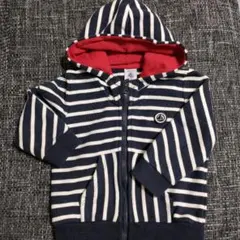 PETIT BATEAU ジップ付きパーカー