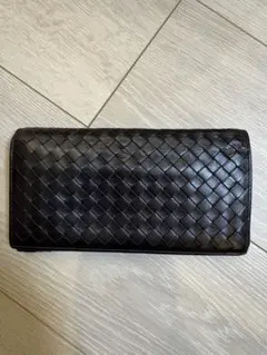 BOTTEGA VENETA 編み込み ブラック長財布