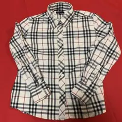 BURBERRY チェック柄 長袖シャツ M キッズ用