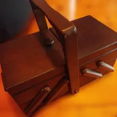 木製ハンドル付き小物入れ（専用様変更します）