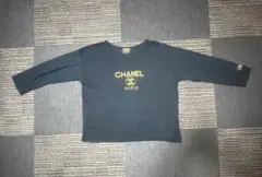 シャネル☆07p長袖Tシャツ ロゴ ココマーク ワッペン付き ヴィンテージ 