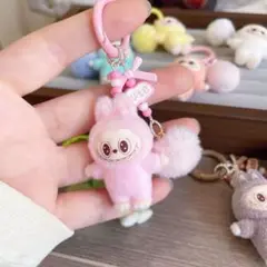 らぶぶ Labubu キーホルダー 大人気 可愛い ラブブ キーリング