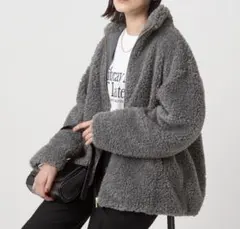 green label relaxing ボア　スタンドカラーブルゾン　新品