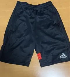 adidas ハーフパンツ 150 ブラック/レッド