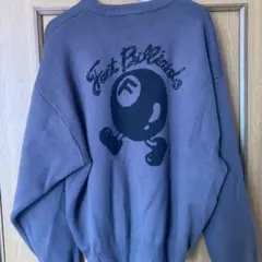 ビリヤードボール刺繍 レディースニット L