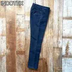 【美品】INCOTEX SLACKS テーパード コットン スラックス 28