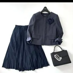 ママスーツ♡ 上下セット グリーンレーベルリラクシング ジャケット スカート S