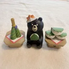 【超キュート！】コンコンブル こどもの日 クマと柏餅・ちまき 3点セット柏餅くま