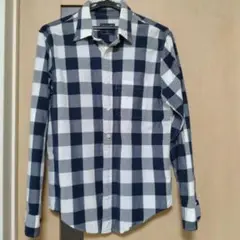 ★美品★Abercrombie & Fitch チェック柄 長袖シャツ Sサイズ