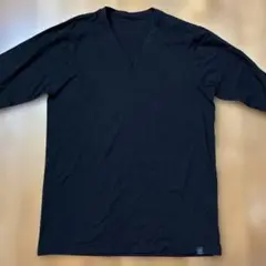新品！ユニクロ　ヒートテック　Vネック長袖Tシャツ　XL ブラック