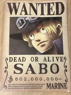 ONE PIECE 海軍発行公式手配書　サボ