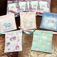 サンリオ　キキララ リトルツインスターズ　プチ巾着 コンプ　全種　5種