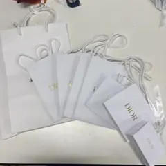 Dior ホワイトショップ袋 9枚セット