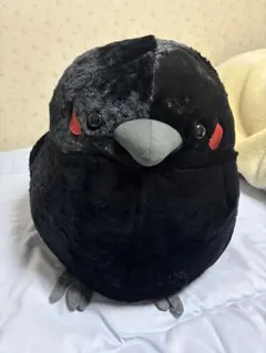 黒　鳥　カラス　ビッグぬいぐるみ