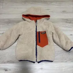 ブリーズ　中綿ボアリバーシブルブルゾン　オレンジ　　サイズ100