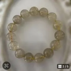 金運招福 ✨✨タイチンルチルクォーツブレスレット✨✨約14mm
