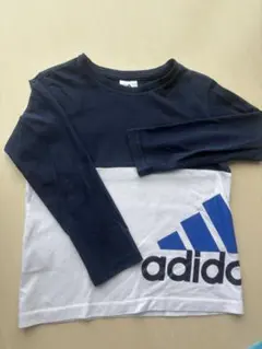adidas 長袖カットソー ネイビー/ホワイト