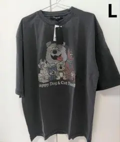 新品 ダメージ ヴィンテージ ドッグ キャット 古着 Tシャツ