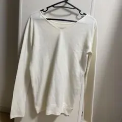 AZUL by moussy アイボリー 長袖ニット Sサイズ