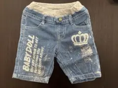 BABYDOLL デニムハーフパンツ　100cm