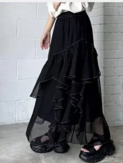 PAGEBOY ステッチフリルスカートのサムネイル
