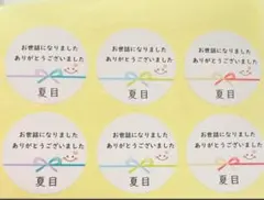 カラフル水引3種類♡お世話になりましたシール48枚