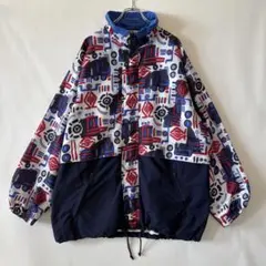 ドイツ製 ジップジャケット ヴィンテージ 古着 ユーロ アート柄 ビンテージ