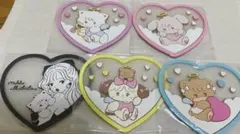 mikko illustrations クリアラバーコースター 5枚セット