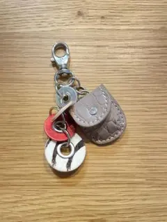 ミニポーチチャーム付きキーホルダー